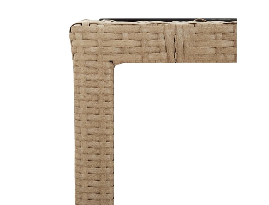 LES TENDANCES - Ensemble table et chaises de jardin-beige-6 places-451594