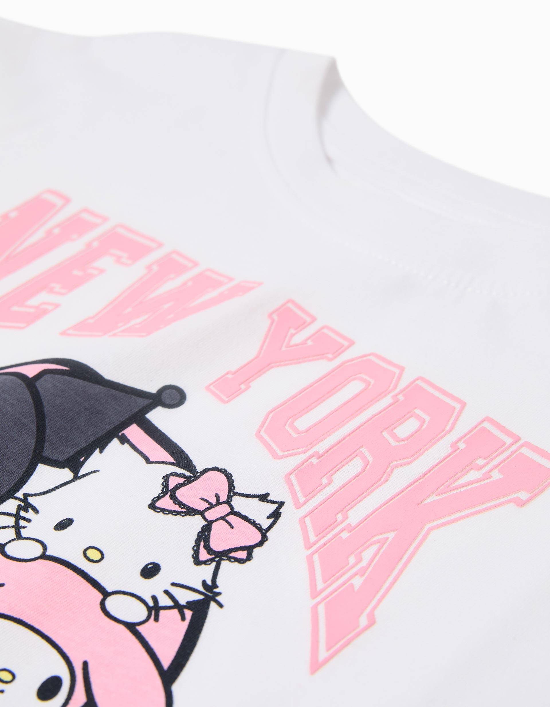 T-shirt 'Hello Kitty', Menina, Branco