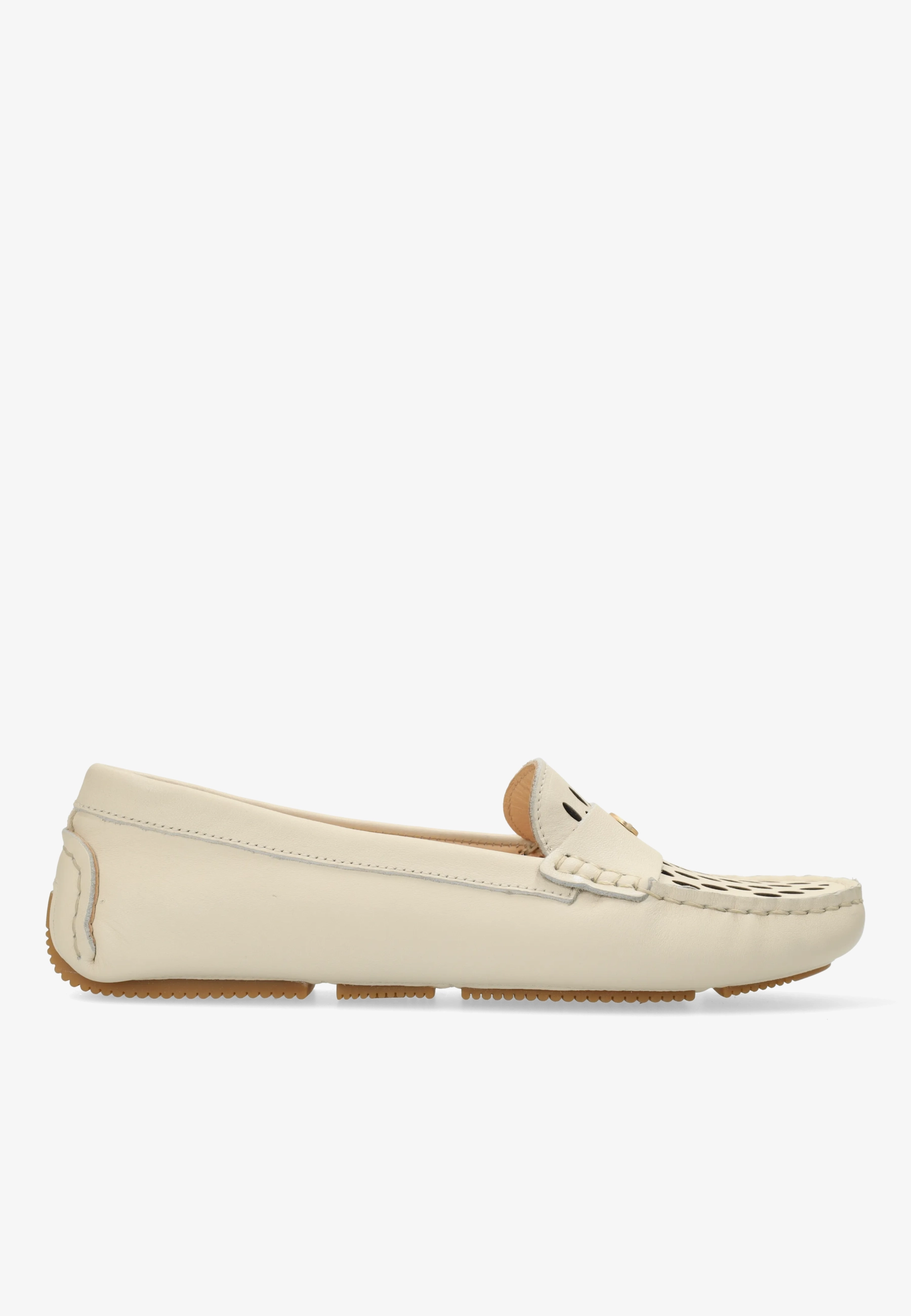 BILLY PERF MOCASSIN Nappa White