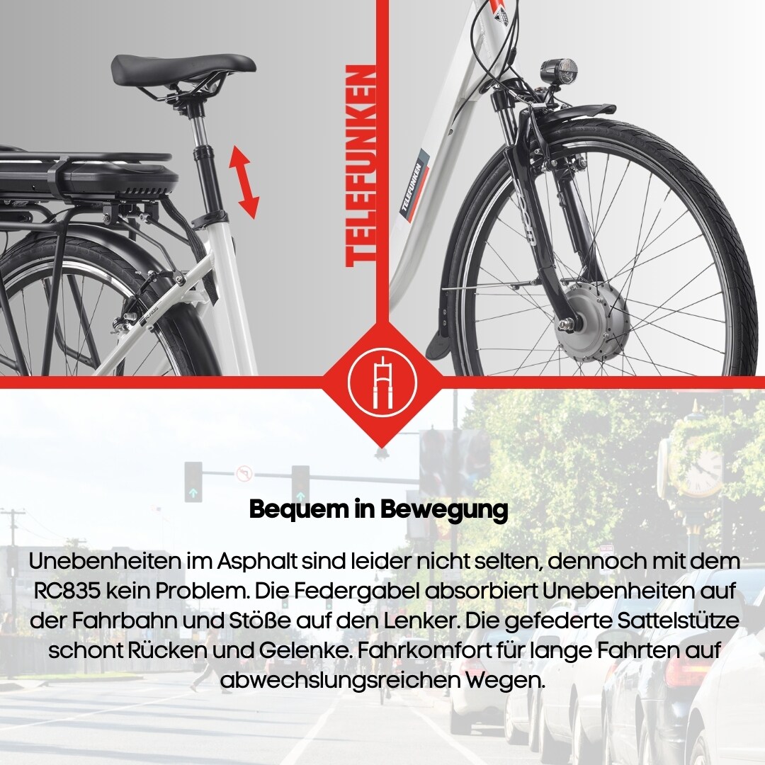TELEFUNKEN RC835 E-City-Bike 28