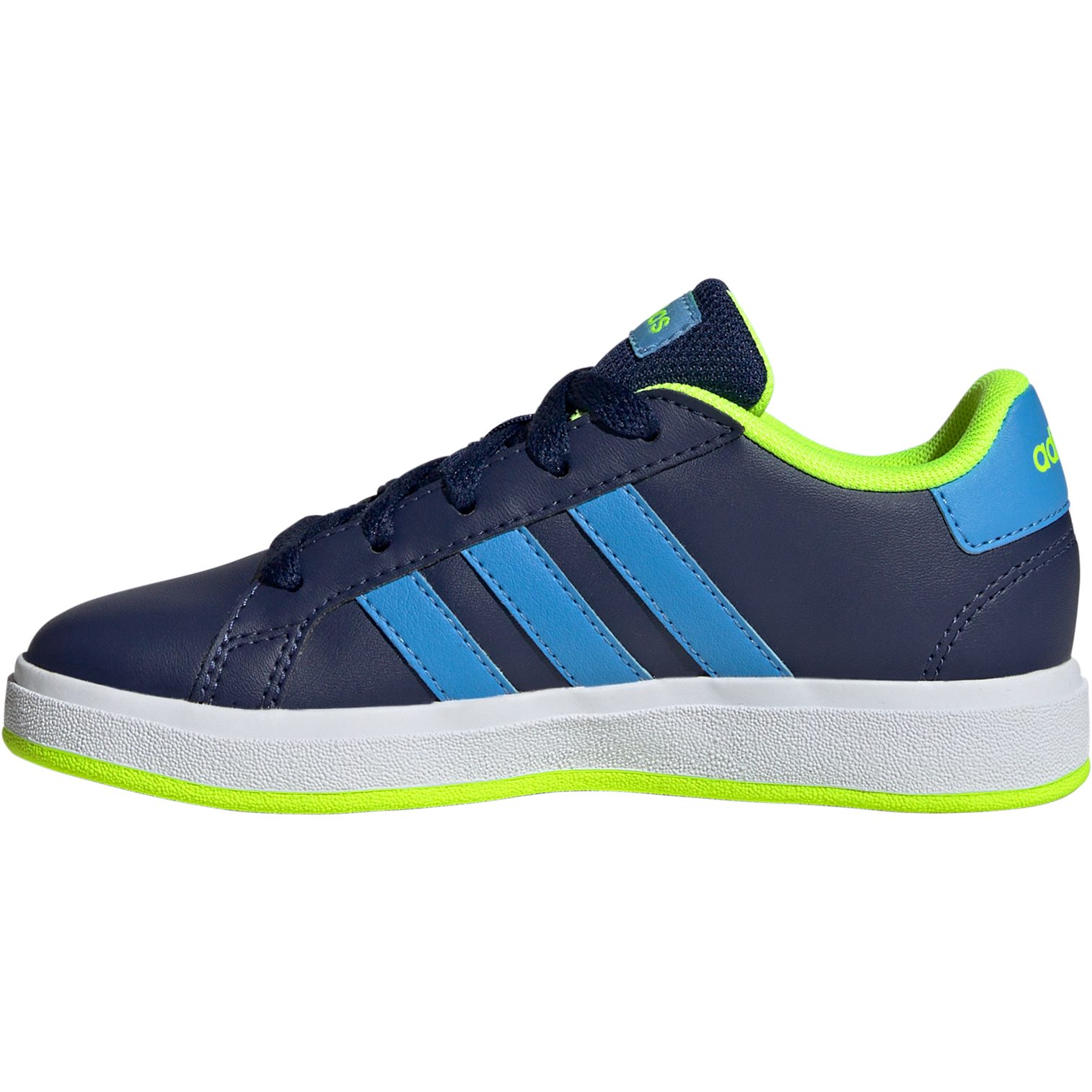 adidas Grand Court Lifestyle Tennis Lace-Up Sneaker Kinder dark blue