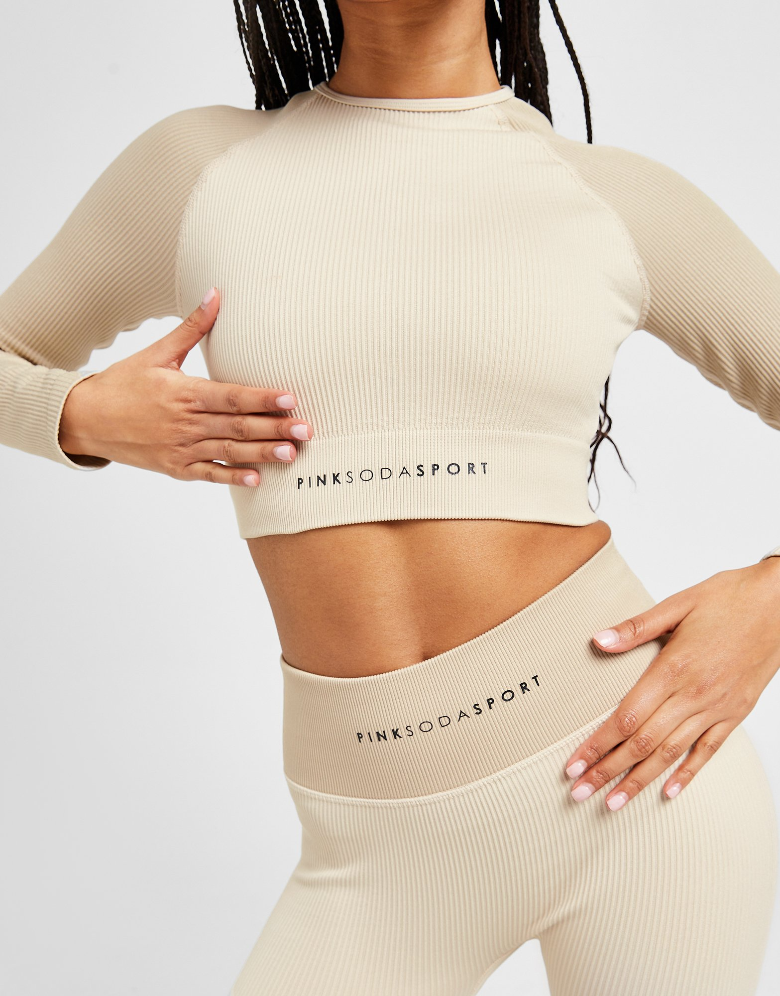 Pink Soda Sport Cro Top Manches Longues Tone Femme