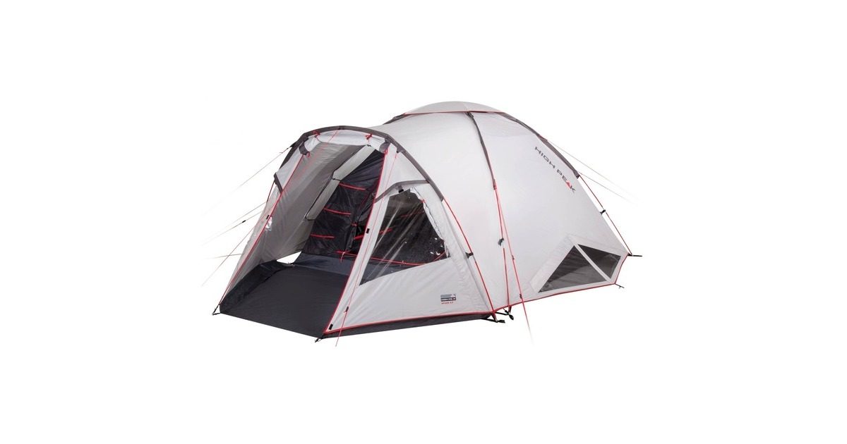 High PeakAlmada 4.0 tent  (Lichtgrijs/rood)