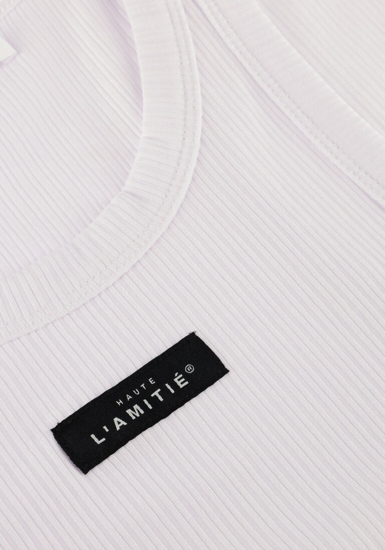 witte haute l'amitié top rib badge tank