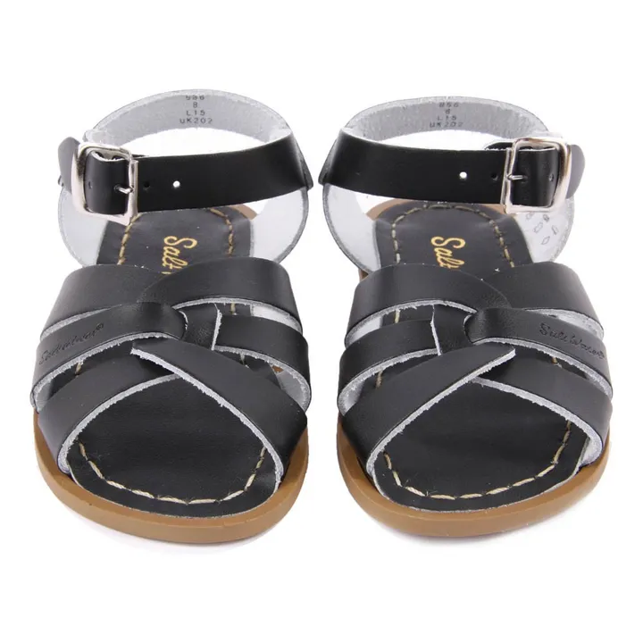 Salt-Water Sandales Cuir Waterproof Original | Noir