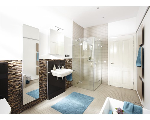 Glasmozaïek Kristal met natuursteen bruin beige 29,8x33,8 cm