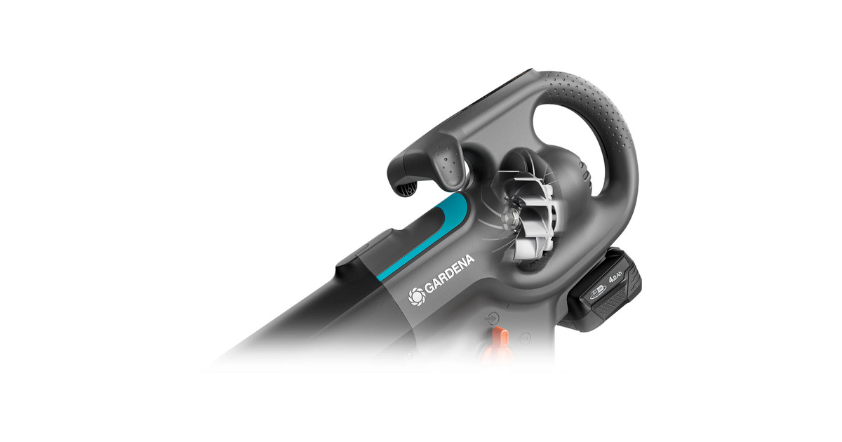 GARDENAStofzuiger/-blazer PowerJet Collect bladzuiger / bladblazer  (Grijs/zwart, 18V P4A-accu en oplader inbegrepen)