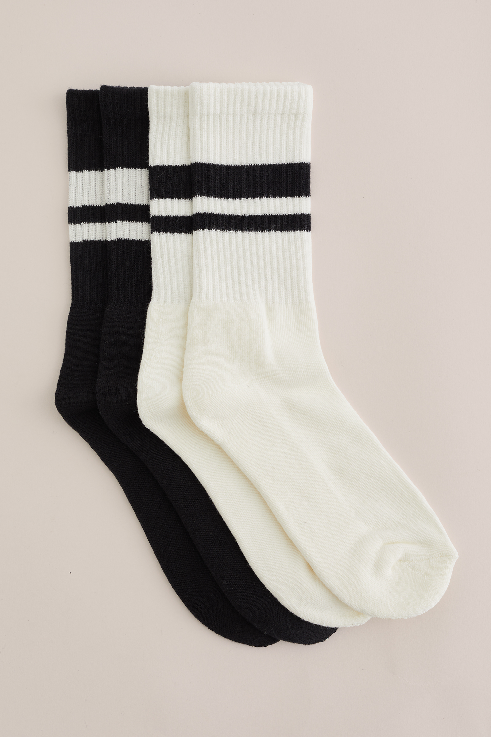 sokken, 2-pack WE Fashion Zwart