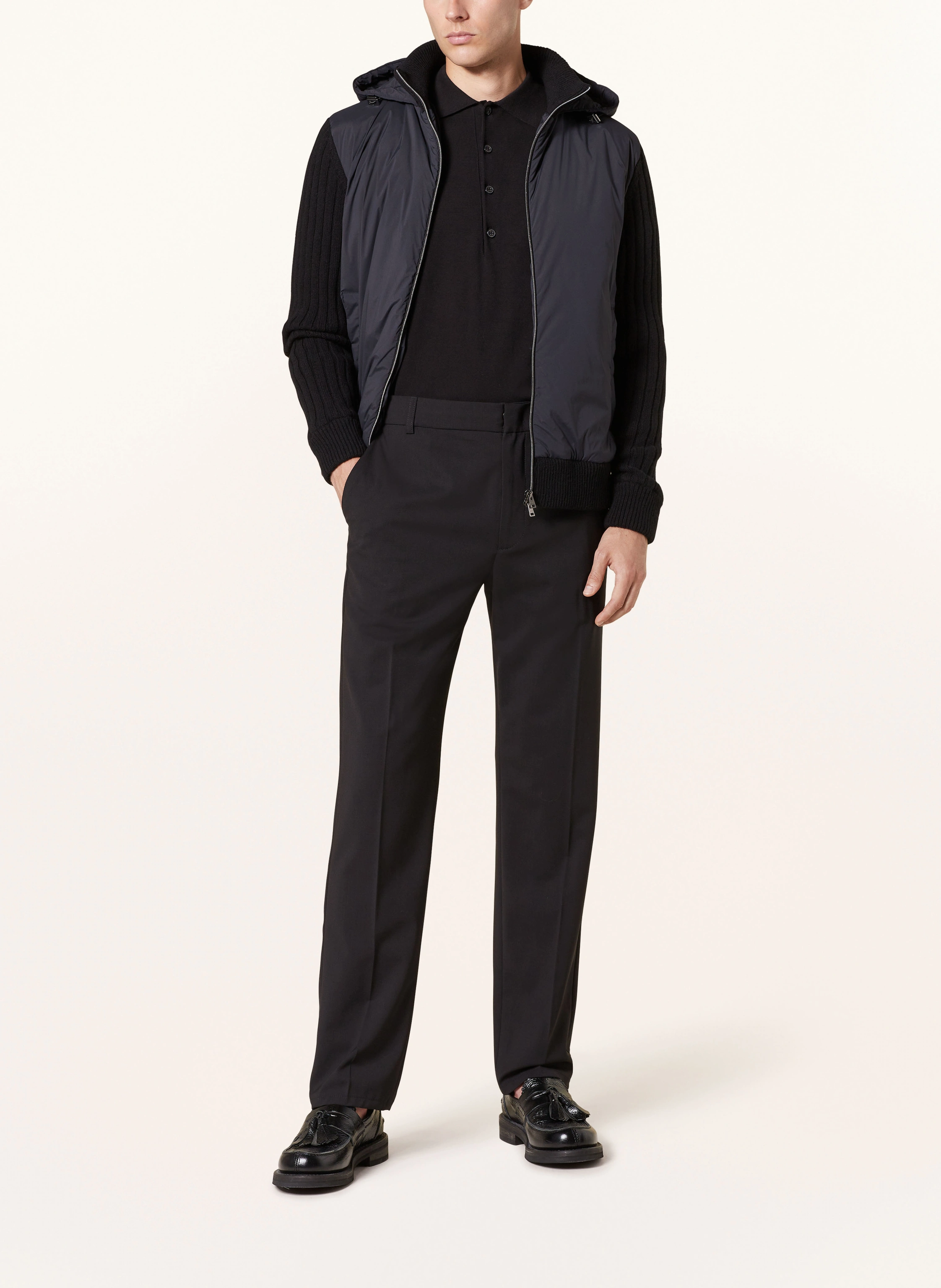 HERNO Strickjacke im Materialmix