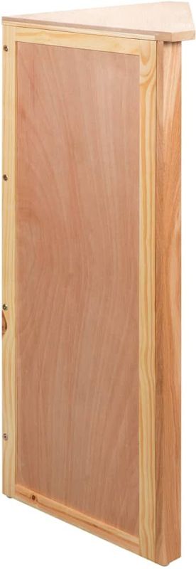 vidaXL - Hoekkast - Massief Eikenhout - 59x36x100 cm