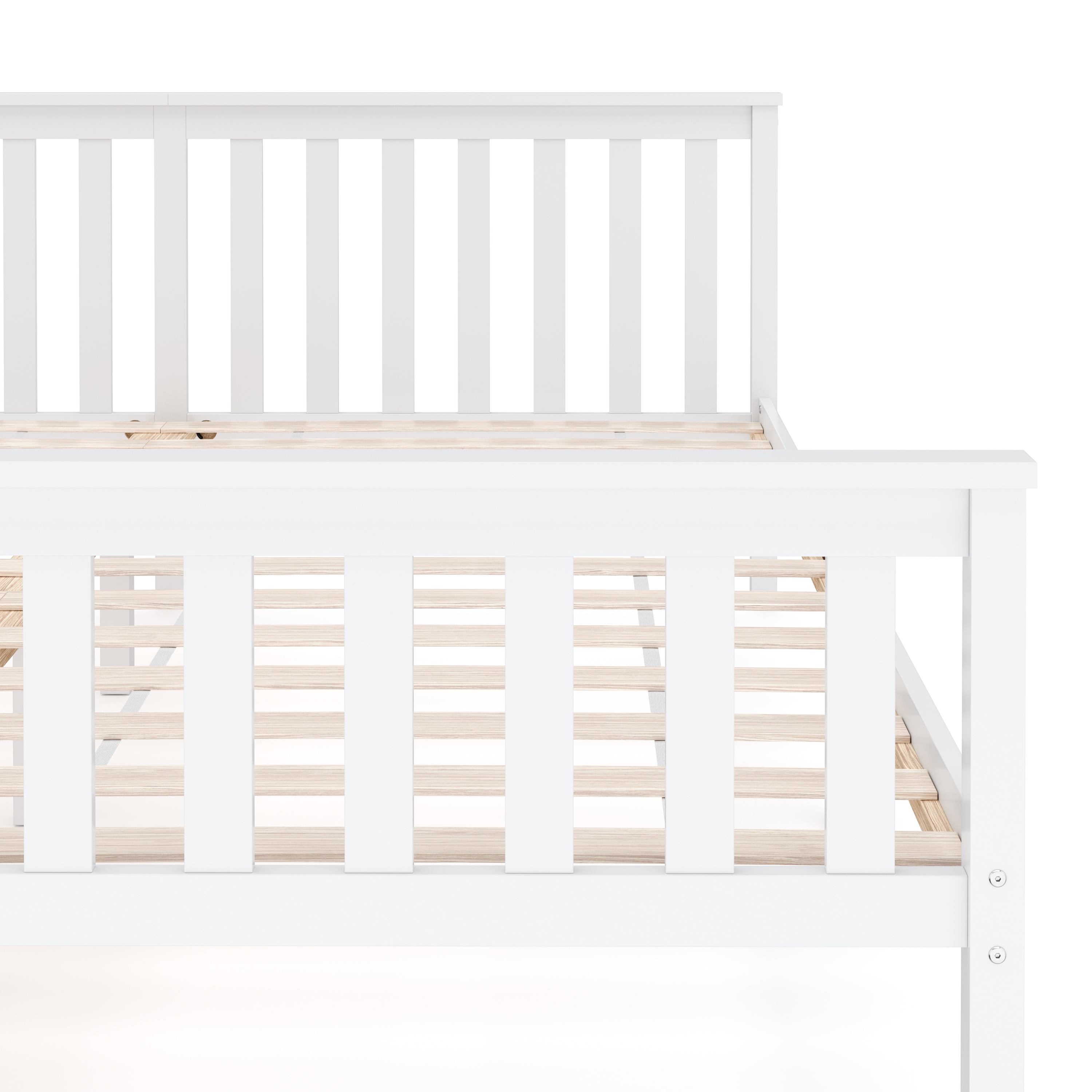 Bett Holz EMILY 180 x 200 cm weiss