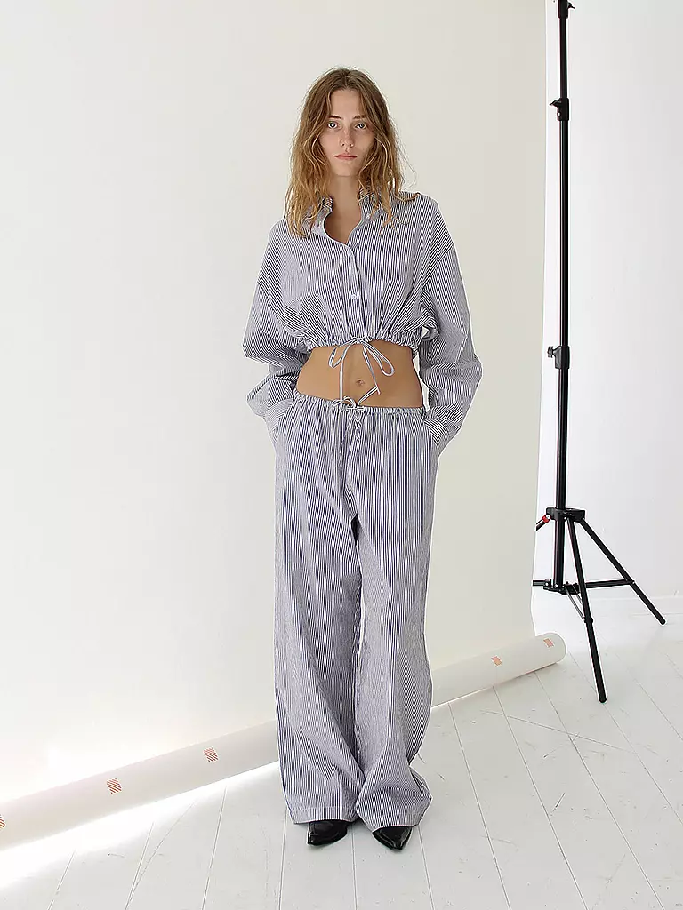 DESIGNERS REMIX Bluse Cropped Fit HARRIET hellblau