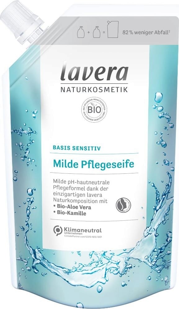 LAVERA Pflegeseife<br>500 ml, Beutel, flüssig, Gentle Care Nachfüllbeutel