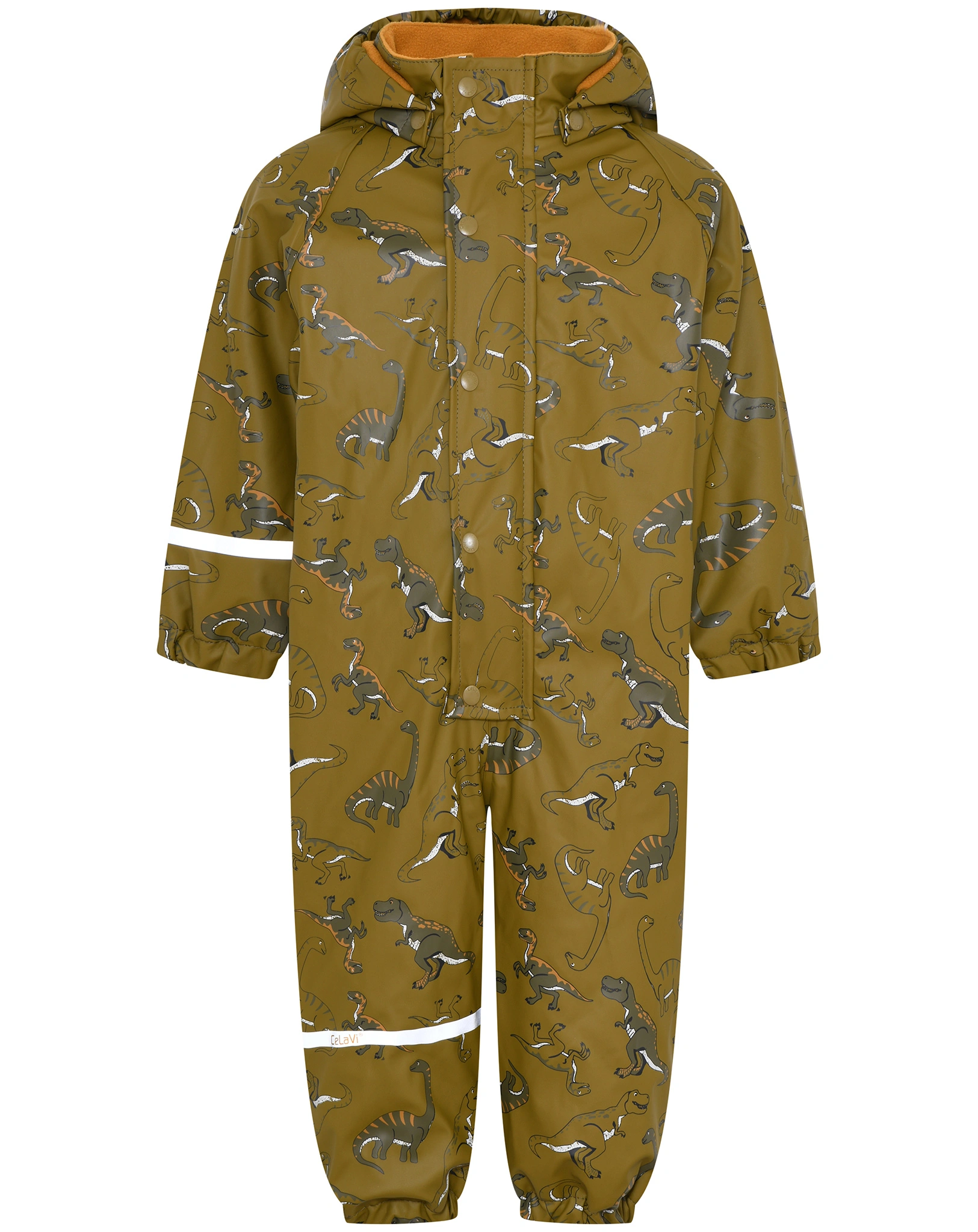 Regenoverall DINOHERDE mit Innenfleece in nutria