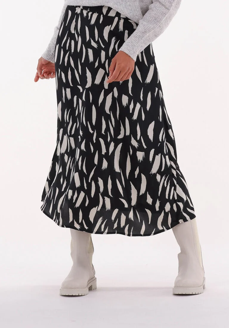 OBJECT zwarte object midirok papaya hw long skirt