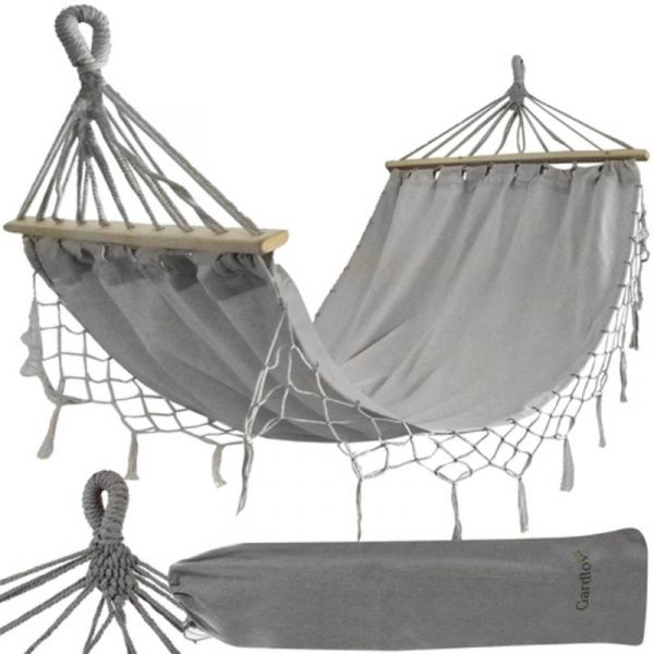 Gardlov Cama de Jardim para 2 Pessoas 150cm x 200cm com Saco de Transporte