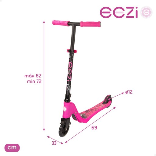 Patinete Eezi de 2 rodas com luzes