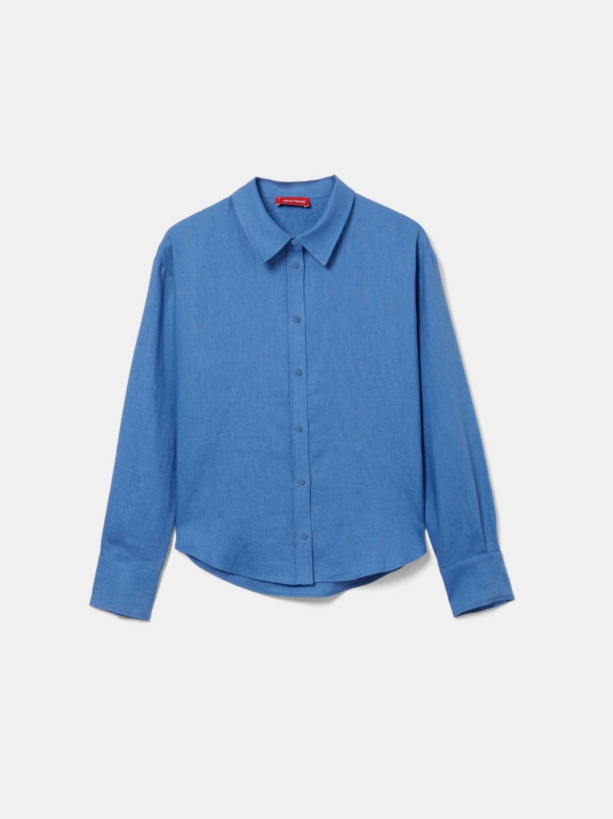 Camisa regular fit em linho