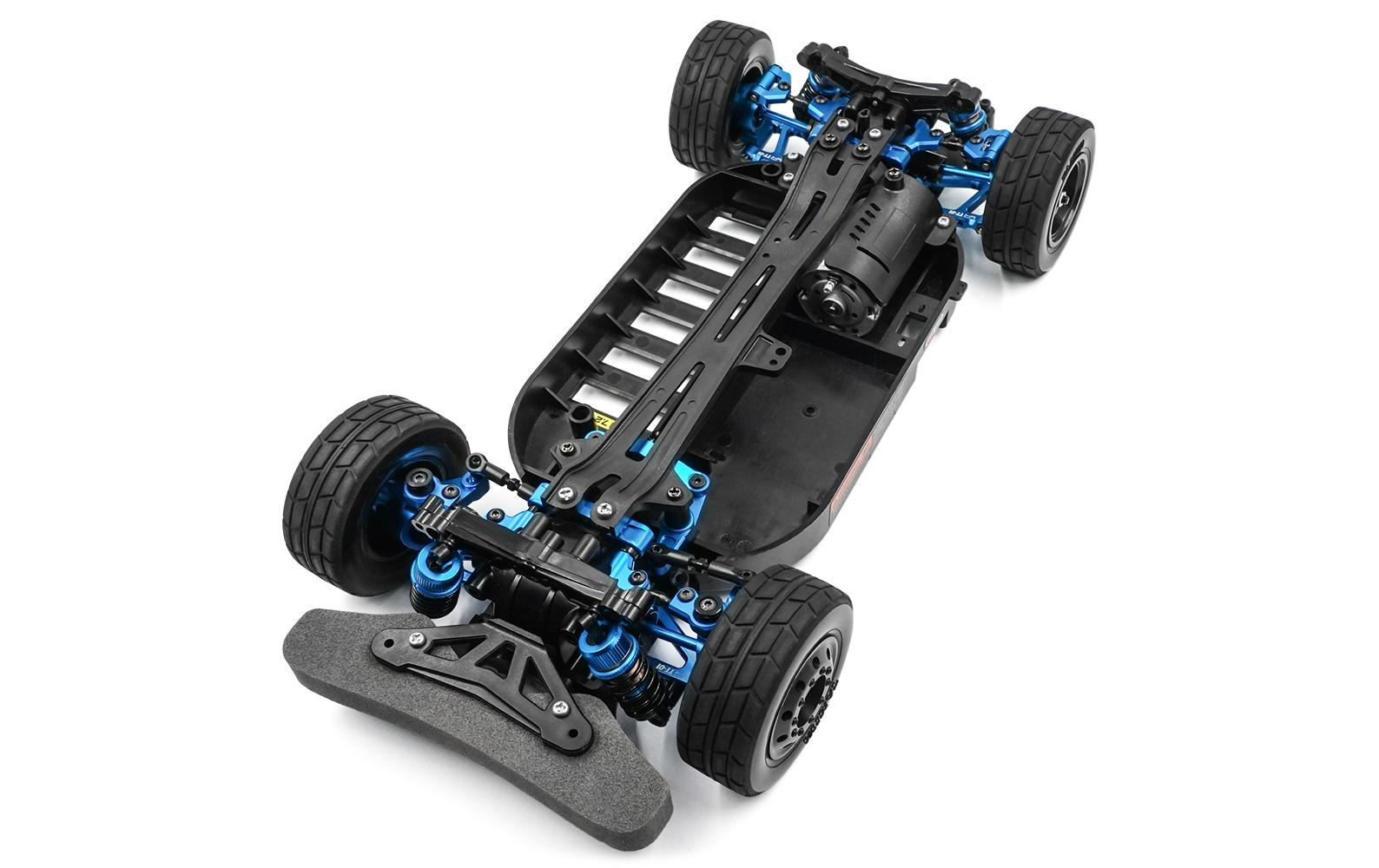 Rapid Performance Conversion Kit Blau, TT-01E<br>Aluminium Upgrade Set für Tamiya TT-01E Chassis