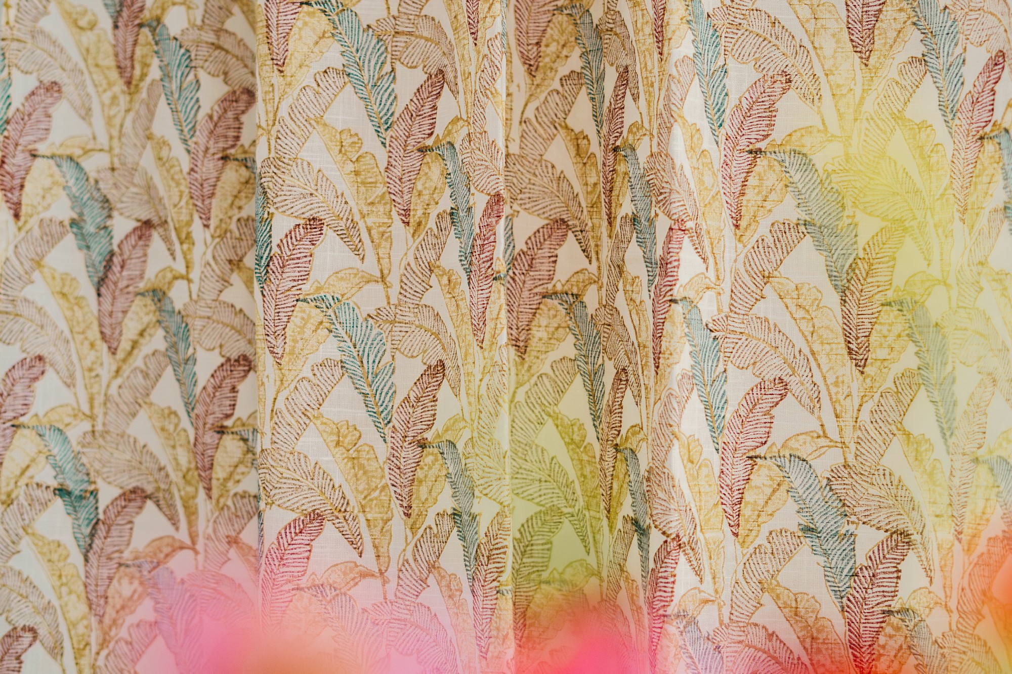 Vorhang aus Voile multicolor, H 220 cm, B 110 cm von fischer's lagerhaus