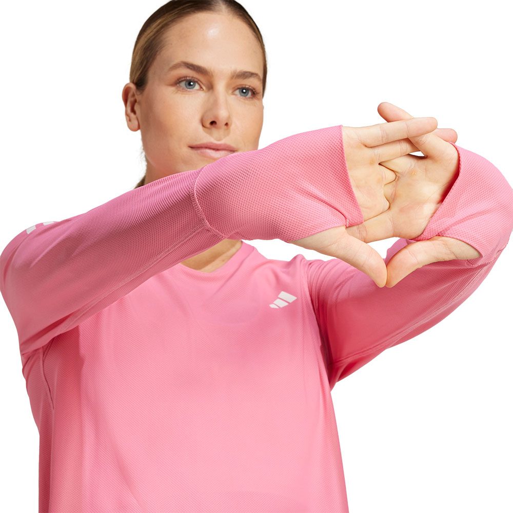 adidas Own the Run Longsleeve Damen pink fusion