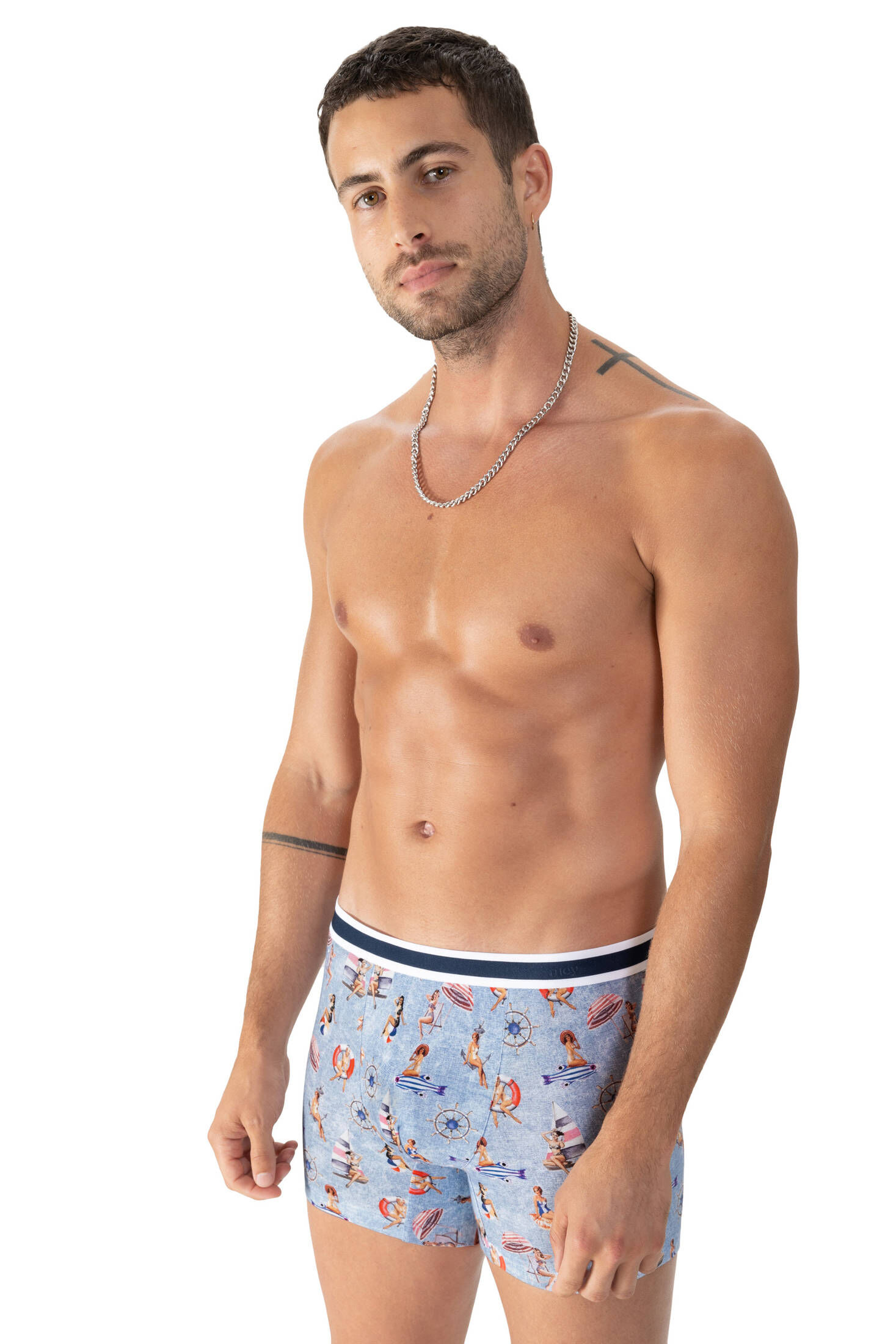 mey| Herren Long Shorty Serie Pin Up Girls