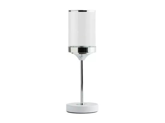 Bougeoir Enlaceso Argent Moyen 37.5 x 12