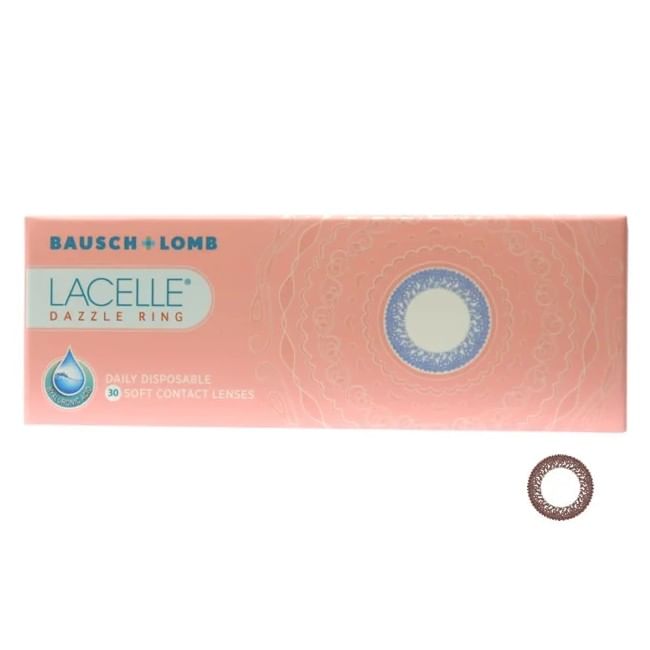 BAUSCH+LOMB - Lacelle 1 Day Dazzle Ring Color Lens Glittering Brown 30 stuks