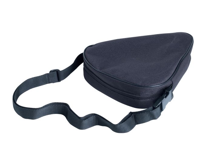 Sitzstock extra kurz faltbar schwarz mit extra breitem Gummipuffer