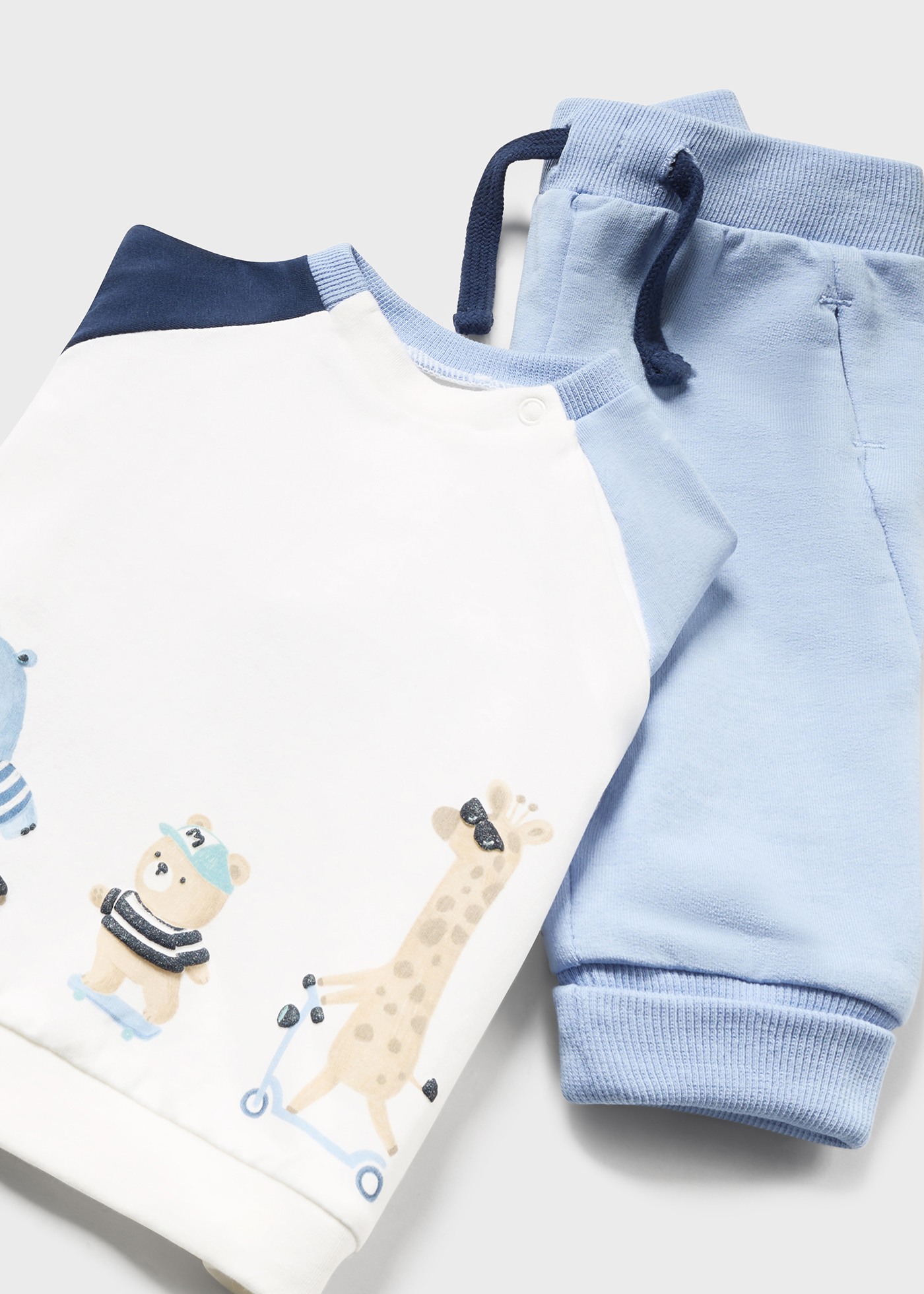 Conjunto de moletom Better Cotton de 4 peças para recém-nascidos, Mate