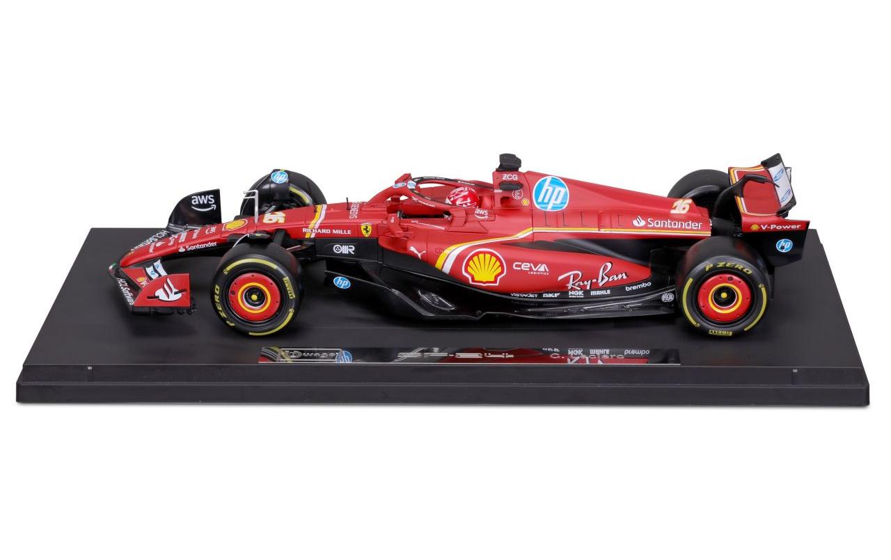 Ferrari SF-24 Leclerc 2024 Deluxe Version 1:18Sammlermodell im Massstab 1:18