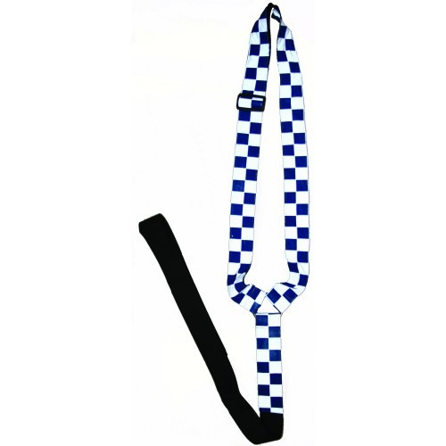 Peitoral discreto, azul/branco