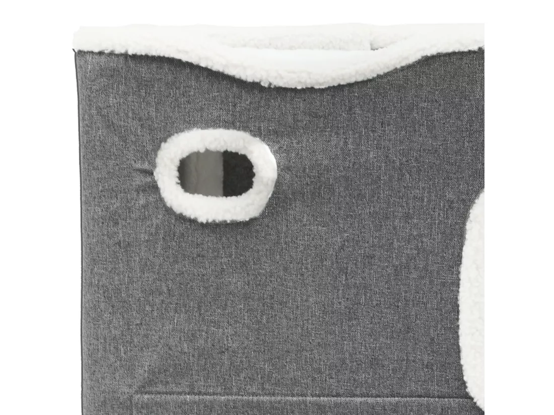 YITAHOME Maison pour Chat - Niche Cabane Chat Interieur - Arbre à Chat - Griffoir - 45 * 35 * 63cm - Gris