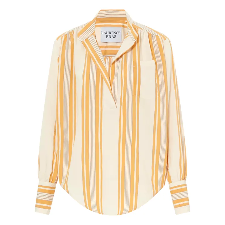 Laurence Bras Chemise Pou Rayures | Orange
