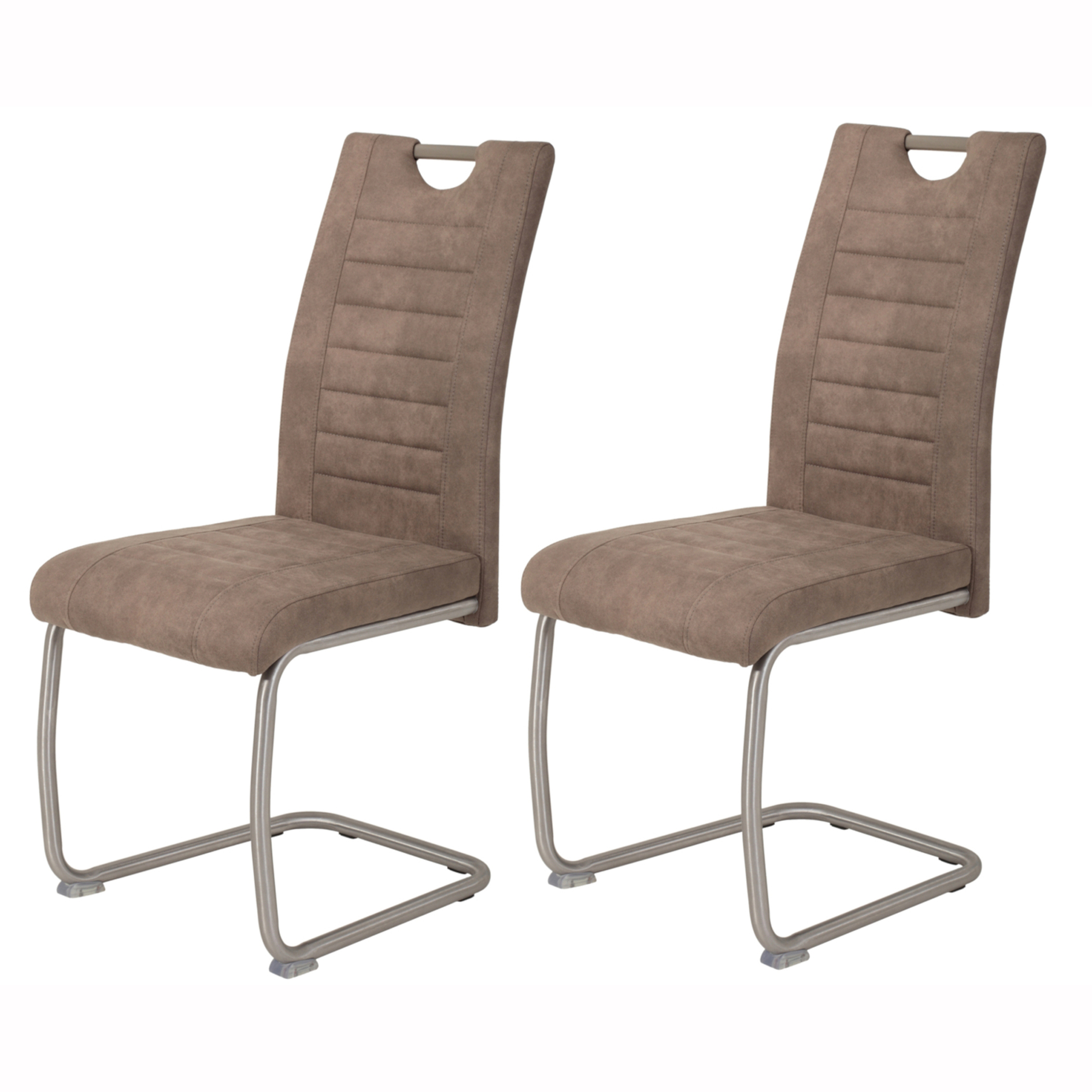 2er-Set Schwingstuhl - Vintage schlamm - Microfaser