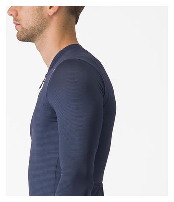 Maillot Manches Longues Castelli Espresso Bleu