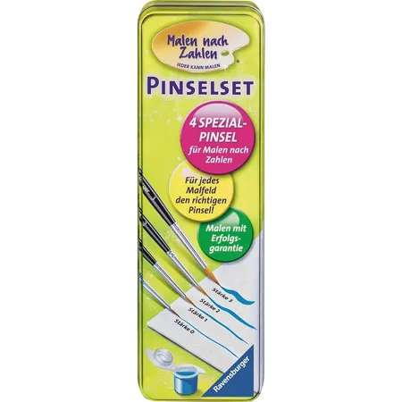 Ravensburger Malen nach Zahlen Pinselset in Blechdose