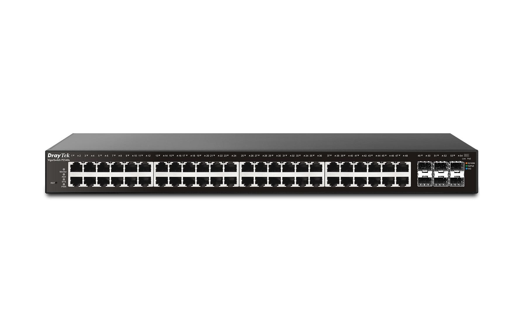 PoE+ Switch VigorSwitch P2540xs 54 Port<br>54-Port Layer 2+ Managed 10G PoE Switch