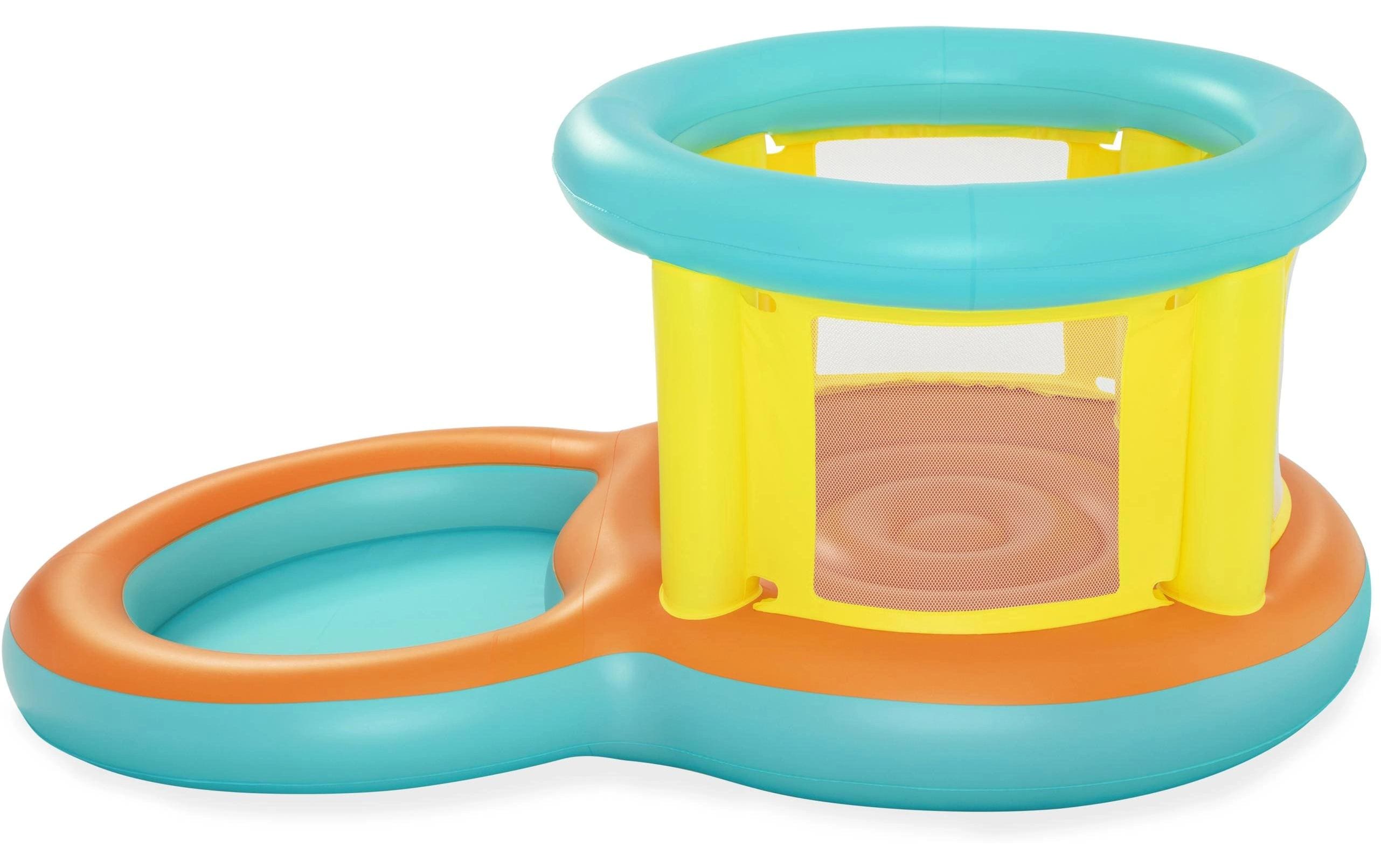 Planschbecken Jumptopia Bouncer & Play 239 x 142 x 102 cmAufblasbare Hüpfburg und Planschbecken