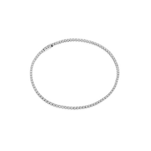 Sif Jakobs Jewellery Ellera Armbånd, Sølv/Hvid, 16 cm