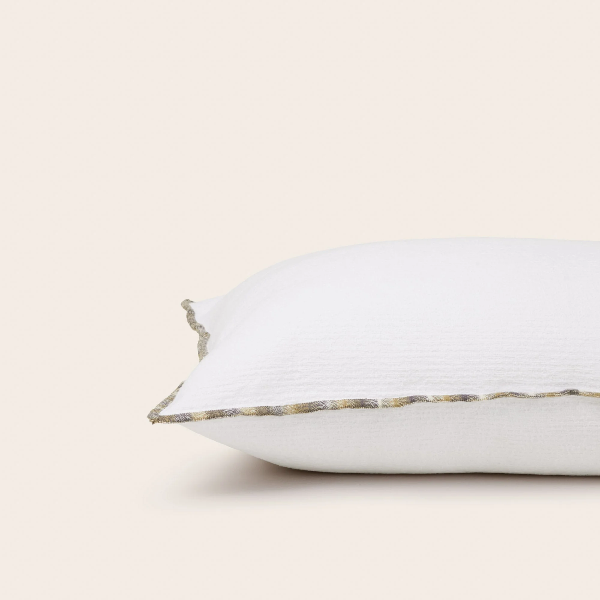 GHABY - Housse de coussin | Blanc