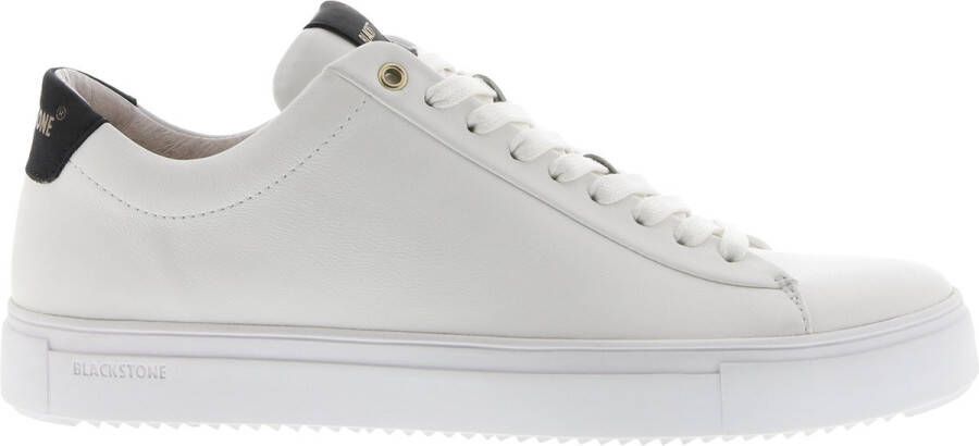 Blackstone ROGER LOW RM50 White Black Sneaker (low) Heren White