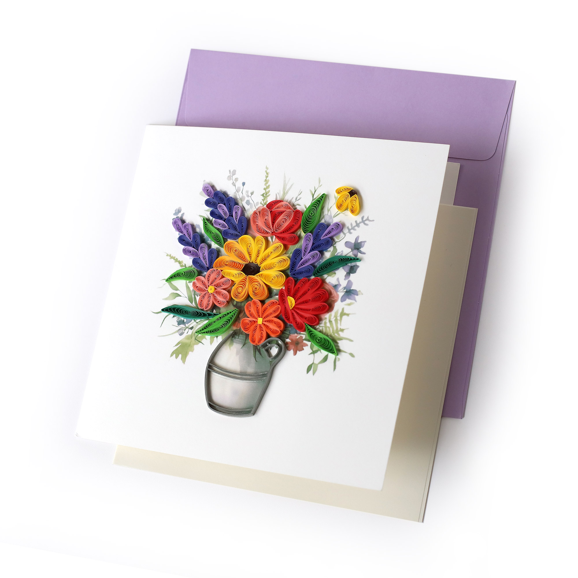 Grußkarte 'Wildblumen', B 15 cm, H 15 cm günstig bestellen