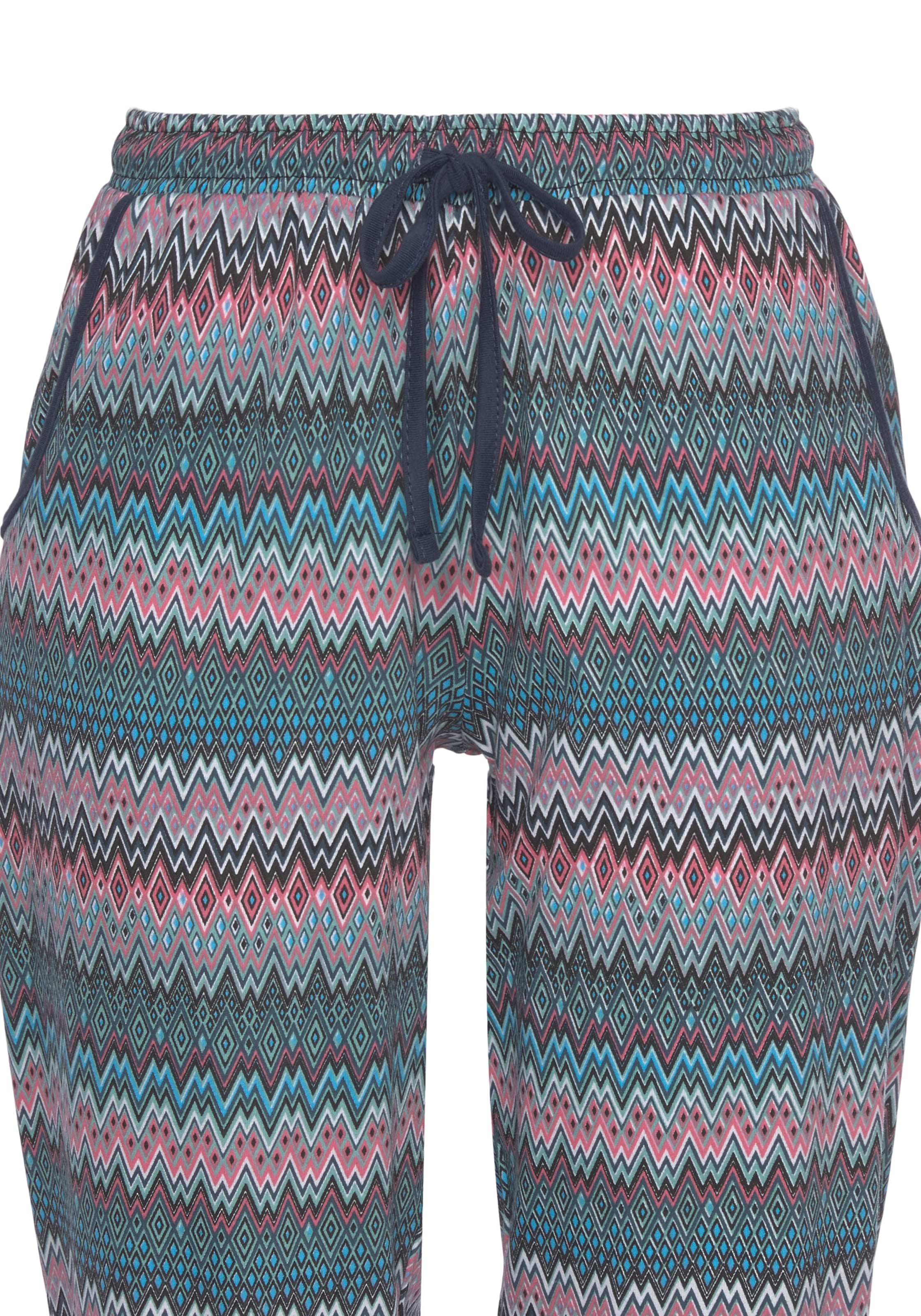 Vivance Dreams Pyjama 2 Stk. tlg., mit buntem  Zick-Zack-Muster