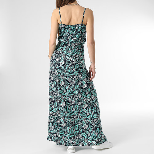 Robe Femme Débardeur Floral Vanessa Life Strap Maxi leu Marine Vert