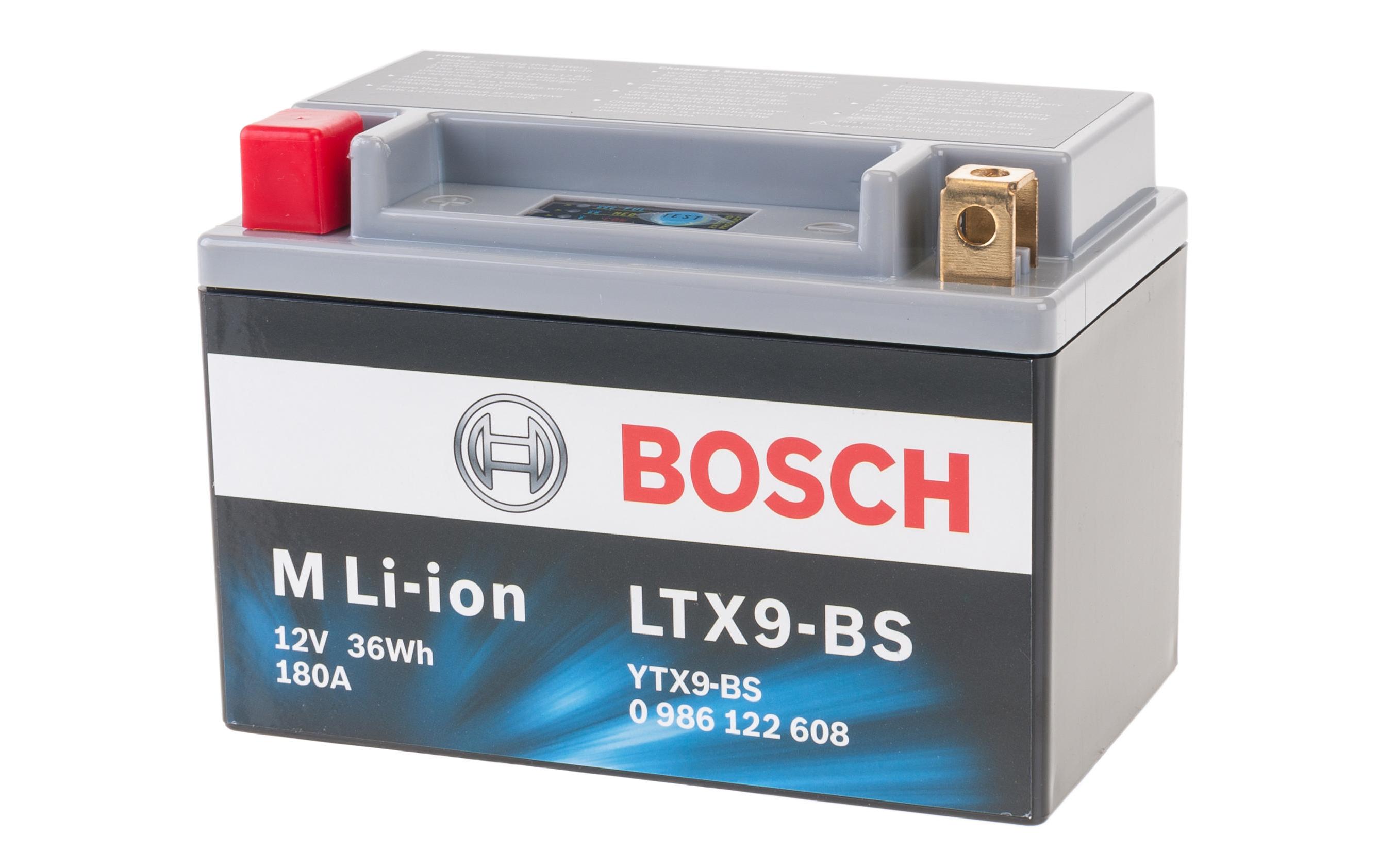 Motorradbatterie LTX9-BS 3 Ah<br>Lithium-Ionen-Batterie, 12 V, 3 Ah