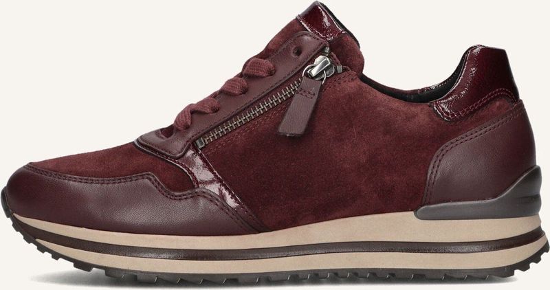 GABOR - 528 - Sneakers - Bordeauxrood - Suède/Textiel