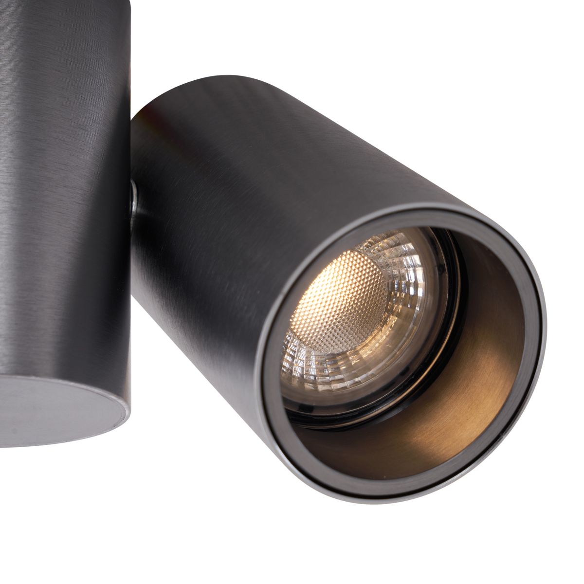 Design opbouwspot gunmetal GU10 50mm 2-lichts kantelbaar - Michael