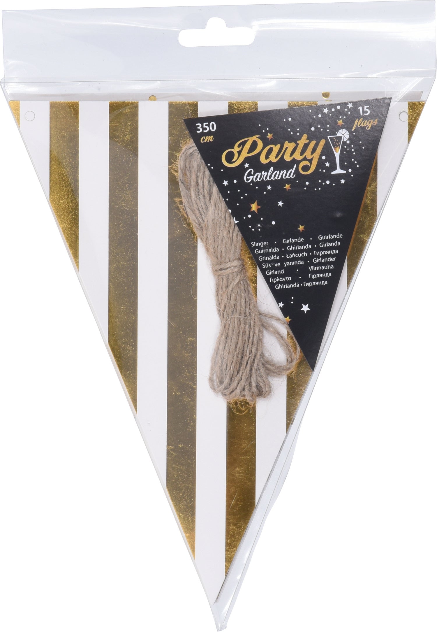 Feestslingers goud 350 cm