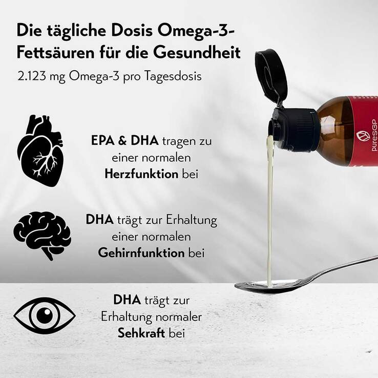 Puresgp Omega-3 Öl Forte Tropfen, 100 ml
